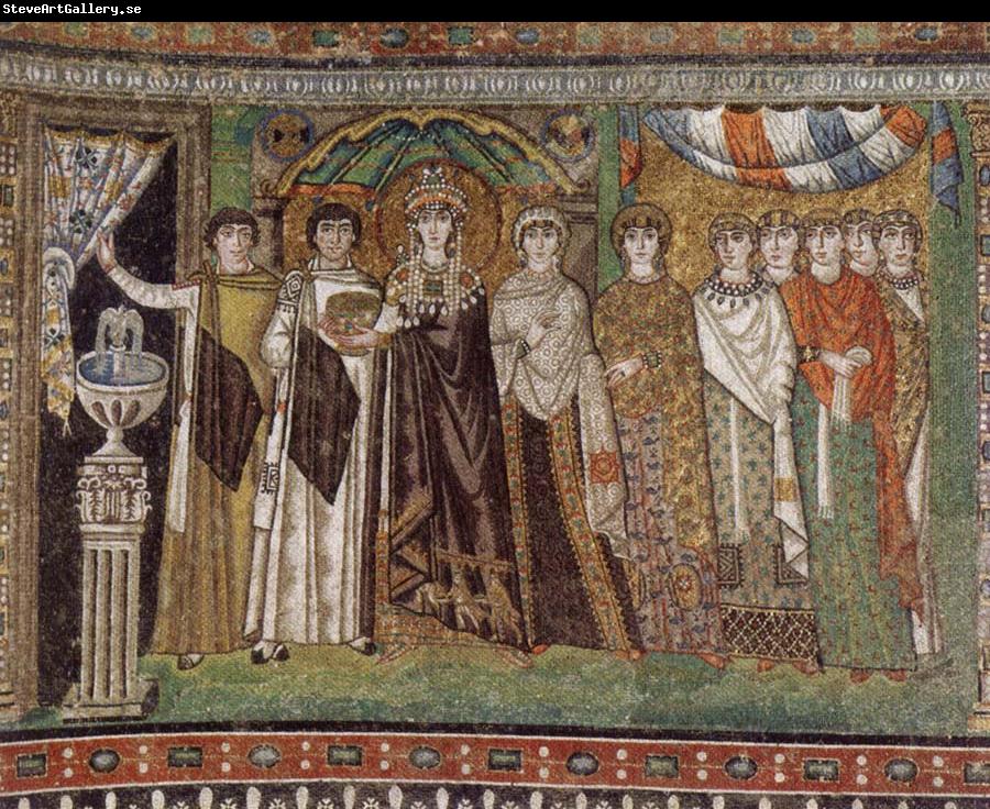 unknow artist The Empress Theodora and Her Court